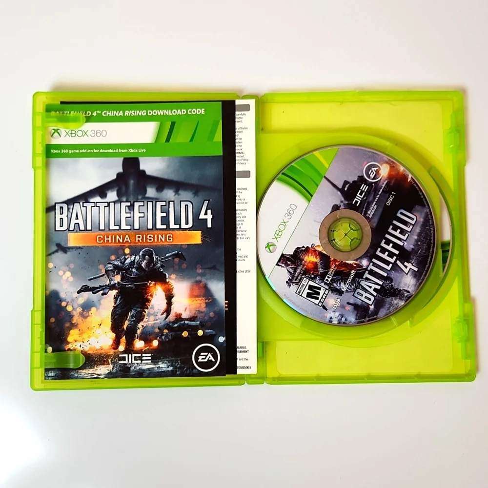 XBOX 360 Game Battlefield 4 - 2 Discs Cleaned & Tested